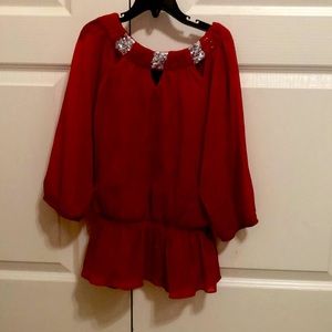 Red girls top